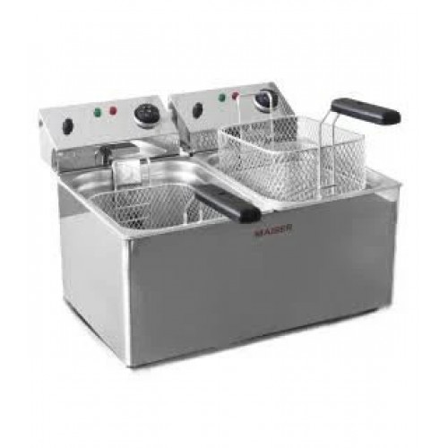 Freidora eléctrica de 10+10 litros con 4 cestas Maiser F12/103X2