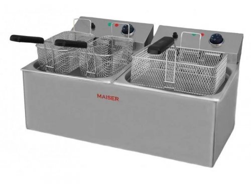 Freidora eléctrica de 10+10 litros con 4 cestas Maiser F12/103X2
