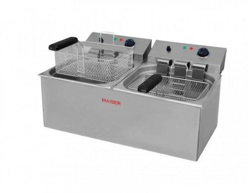 Freidora eléctrica de 10+10 litros Maiser F12/10X2