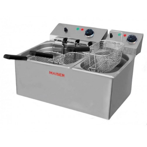 Freidora eléctrica de 10+4 litros con 4 cestas Maiser F12/103+6/4