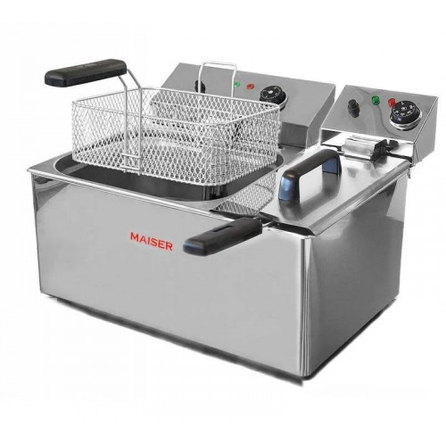 Freidora eléctrica de 10+4 litros con 4 cestas Maiser F12/103+6/4