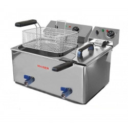 Freidora eléctrica de 10+4 litros con grifo eco Maiser F12/10+6/4GECO