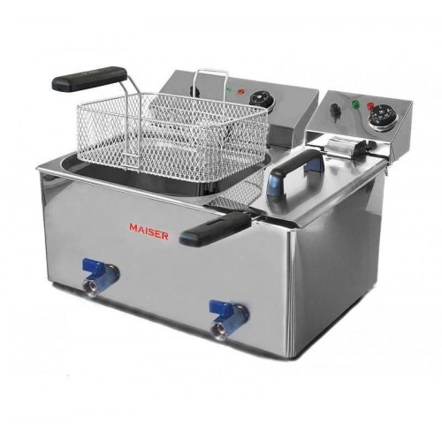 Freidora eléctrica de 10+4 litros con grifo eco Maiser F12/10+6/4GECO
