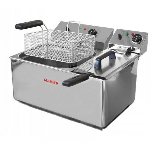Freidora eléctrica de 10+4 litros Maiser F12/10+6/4