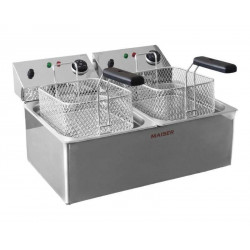 Freidora eléctrica de 6+6 litros Maiser F8/6X2