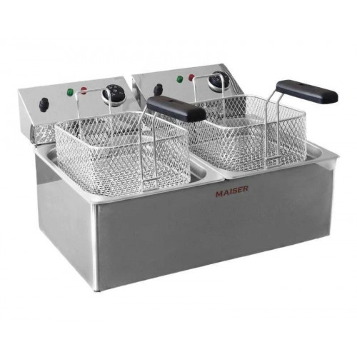 Freidora eléctrica de 6+6 litros Maiser F8/6X2