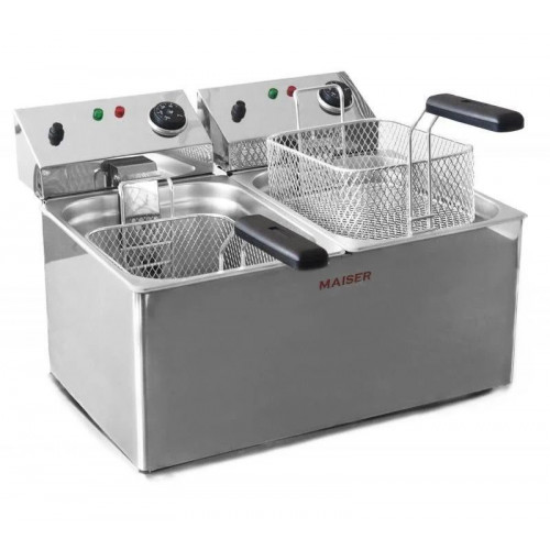 Freidora eléctrica de 8+8 litros Maiser F10/8X2