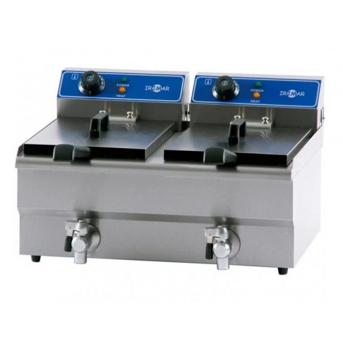Freidora eléctrica de sobremesa FRY-13+13 de Irimar