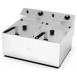 Freidora eléctrica sobremesa 541x460mm 10+10 litros HR Fainca Serie 100 No 4.2 + 4.2 kW - Freidoras Eléctricas