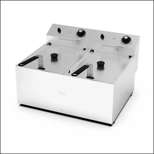 Freidora eléctrica sobremesa 541x460mm 10+10 litros HR Fainca Serie 100 No 4.2 + 4.2 kW - Freidoras Eléctricas