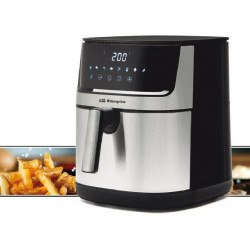 Freidora sin aceite Orbegozo de acero inoxidable de 8 litros con pantalla LED