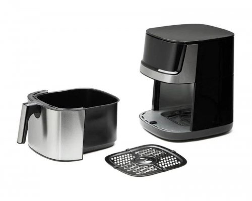 Freidora sin aceite Orbegozo de acero inoxidable de 8 litros con pantalla LED