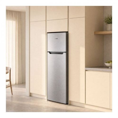 Frigorífico 2 Puertas, No Frost, 325L, clase D, inox, VALBERG 2D NF 325