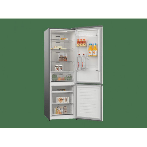 Frigorífico combinado - VOK EVR-308NCEI, Compresor Inverter, No Frost, Altura 185,5 cm, Capacidad 308 l, Inox