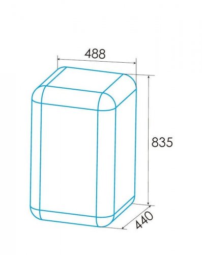 Frigorífico 1 puerta Edesa EFS-0911 WH