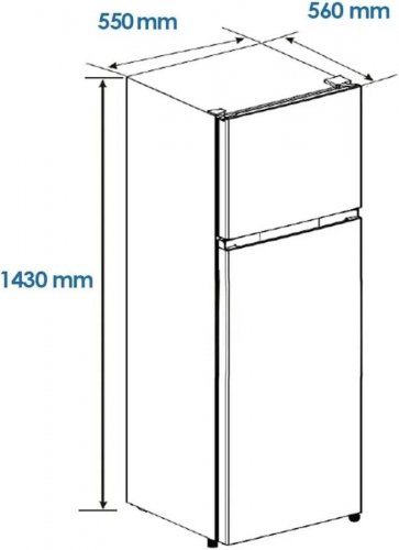 Frigorífico 2 Puertas Aspes AF145503EX