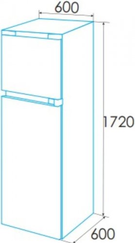 Frigorífico 2 puertas Edesa EFT-1711