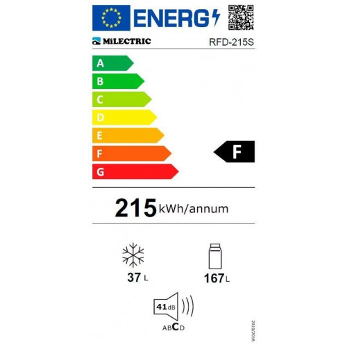 Frigorífico 2 Puertas Milectric RFD-215S