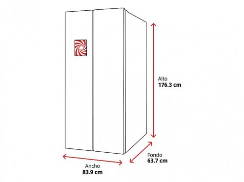 Frigorífico americano - Cecotec Bolero CoolMarket SBS 430 Inox E, Total No Frost, 177 cm, 430 L, Multi Air Flow, Motor Inverter Plus, Inox