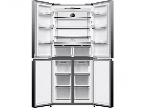 Frigorífico americano - Infiniton AMCB-415CD82XET, No Frost, Altura 182.5 cm, 415 l, Inverter, LED, Inox