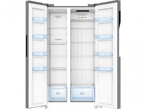 Frigorífico americano - Infiniton SBS-456A78XEL, No Frost, 177.5 cm Altura, 410 l, Inverter, 40 dB(A), Fresh Zone, Bi-Zona Indoor, Inox