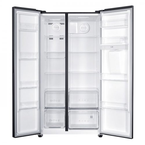 Frigorífico americano, No Frost, 529L, dispensador de agua, Clase D, Inox, VALBERG SBS 529 WD D X742C2