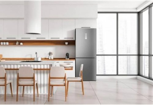 Frigorífico Combi 185x70 No Frost TCL RP417BXE0 Inox Clase E