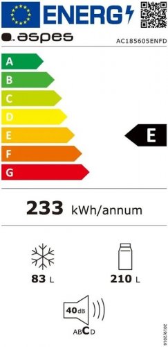 Frigorífico Combi Aspes ac185605enfd No Frost