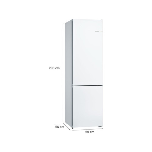 Frigorífico Combi BOSCH KGN39VWDC (No Frost - 203 cm - 368 L - Blanco)
