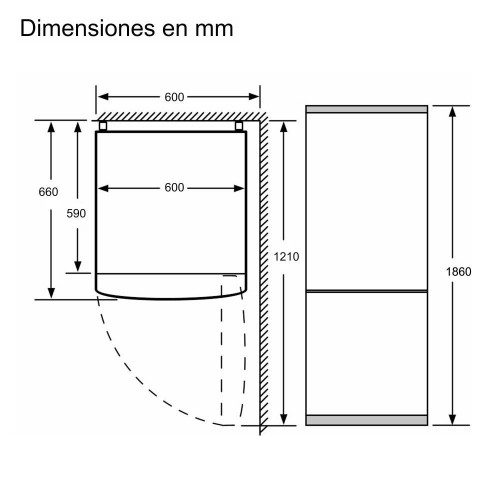 Frigorífico Combi Bosch No Frost - KGN36VLED Acero mate