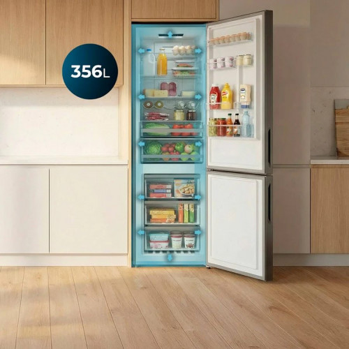Frigorífico Combi Cecotec Bolero CoolMarket Combi 356i White D