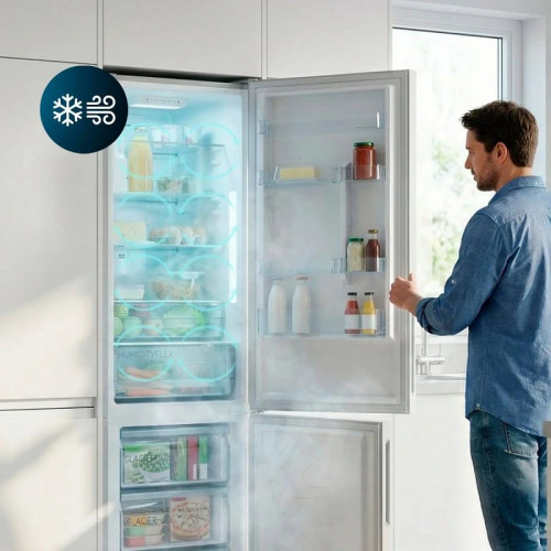 Frigorífico Combi Cecotec Bolero CoolMarket Combi 356i White D