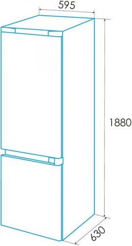 Frigorífico Combi Edesa EFC-1821 NF EX