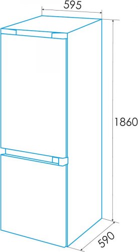 Frigorífico Combi Edesa EFC-1822 NF WH/A