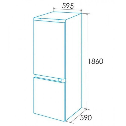 Frigorífico Combi Edesa EFC-18220 NF EX