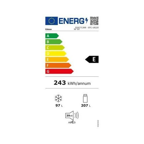 Frigorífico Combi Edesa EFC-18220 NF EX