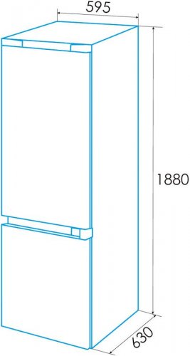 Frigorífico Combi Edesa EFC-1832 NF WH
