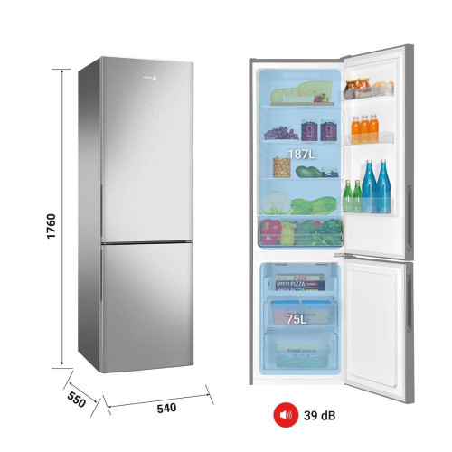 Frigorífico combi Fagor Classic Low Frost - 3FFK-5510X Inox