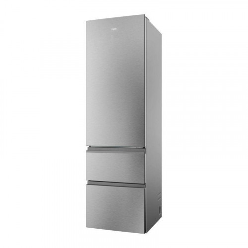 Frigorífico Combi Haier HTR3620ENMG Total No Frost 205cm 414L E Plata
