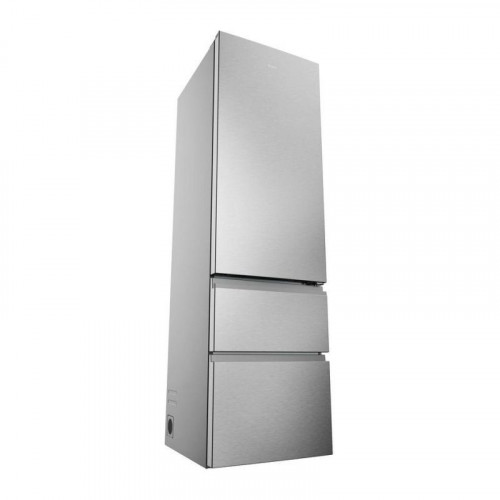 Frigorífico Combi Haier HTR3620ENMG Total No Frost 205cm 414L E Plata