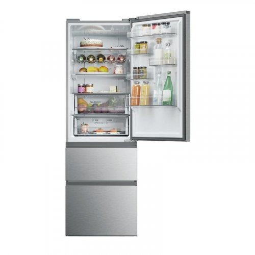 Frigorífico Combi Haier HTW5618ENMG No Frost 185cm 360L E Inox WiFi IA