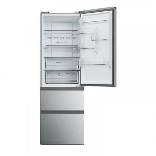 Frigorífico Combi Haier HTW5618ENMG No Frost 185cm 360L E Inox WiFi IA