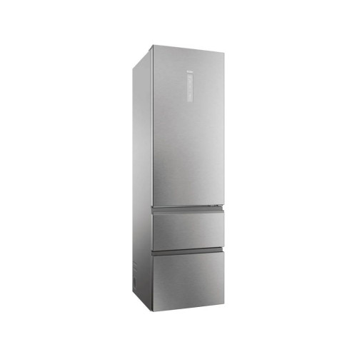 Frigorífico Combi HAIER HTW5620ENMG (No Frost - 205 cm - 414 L - Inox)