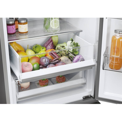 Frigorífico Combi HAIER HTW5620ENMG (No Frost - 205 cm - 414 L - Inox)