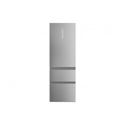 Frigorífico combi - Haier Series 5 HTW5618CNMG, No Frost, 185 cm, 360 l, Clase C, WiFi, My Zone, Inox