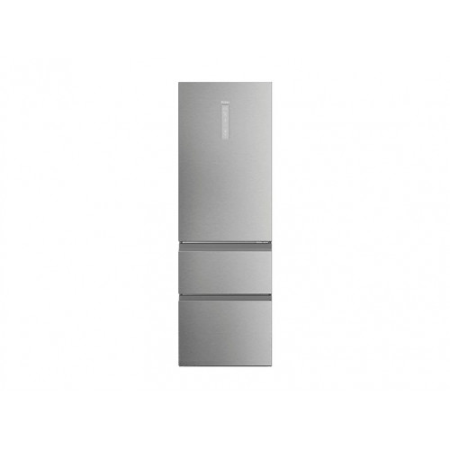 Frigorífico combi - Haier Series 5 HTW5618CNMG, No Frost, 185 cm, 360 l, Clase C, WiFi, My Zone, Inox