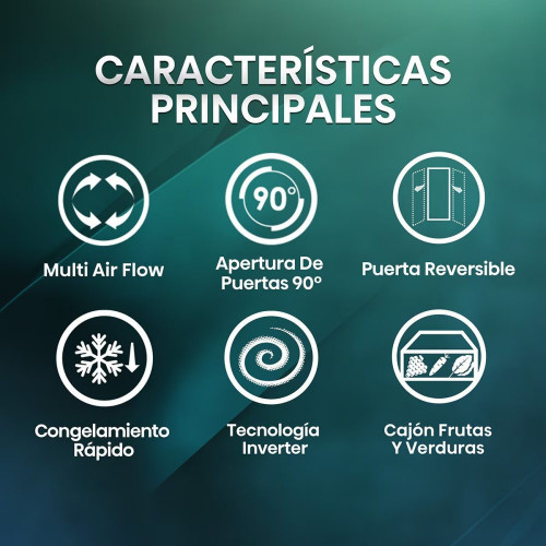 Frigorifico combi Hisense No Frost, Multi Air Flow - RB390N4BCC Inox