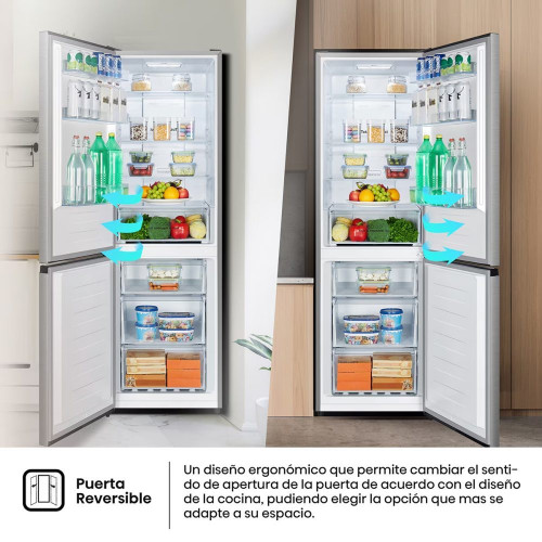 Frigorifico combi Hisense No Frost, Multi Air Flow - RB390N4BCC Inox