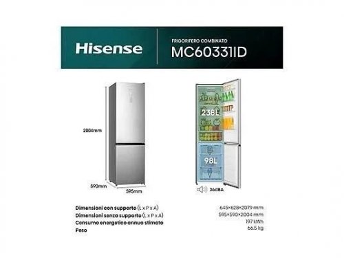 Frigorífico Combi Hisense RB440N4ACD