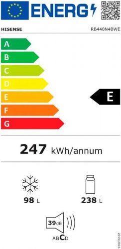 Frigorífico Combi Hisense RB440N4BWE